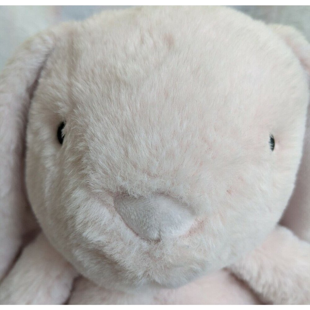 Manhattan Toy Bunny Bumpers Plush Easter Lop Rabbit Pink Chubby Stuffed Animal - Picture 3 of 11